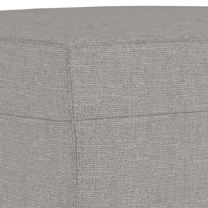 bænk 100x35x41 cm stof lysegrå