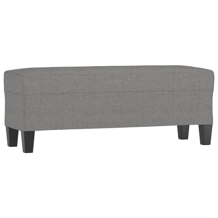 bænk 100x35x41 cm stof mørkegrå