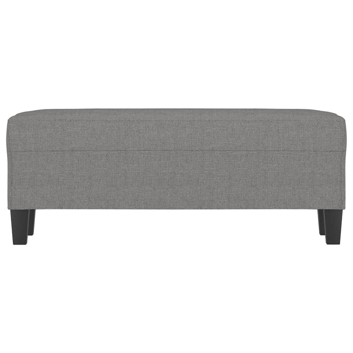 bænk 100x35x41 cm stof mørkegrå