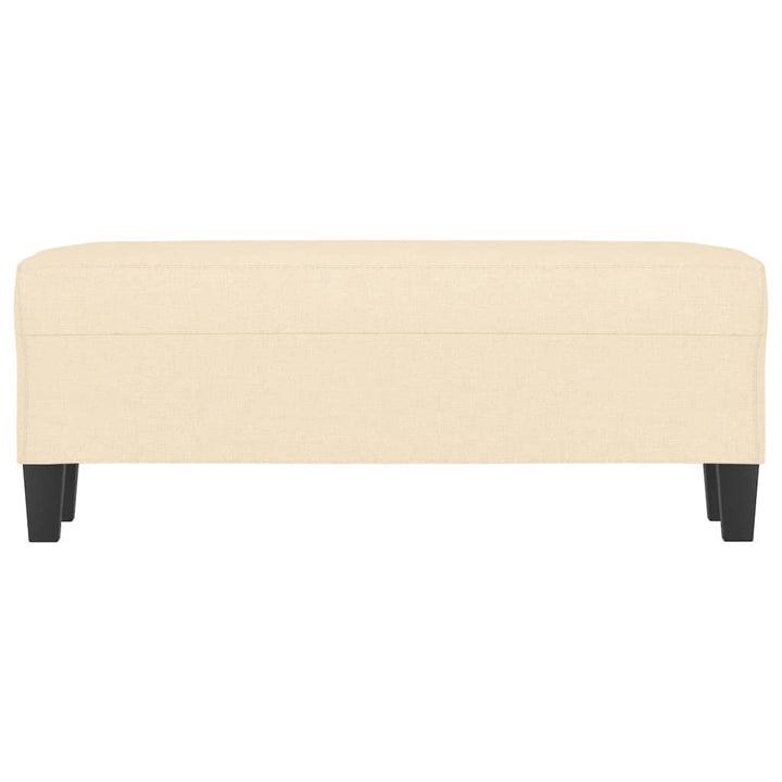 bænk 100x35x41 cm stof cremefarvet