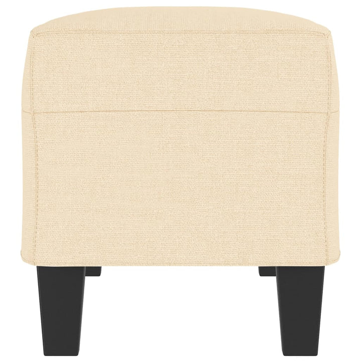 bænk 100x35x41 cm stof cremefarvet