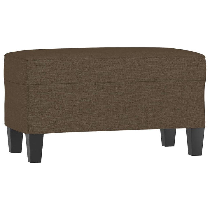 bænk 100x35x41 cm stof brun