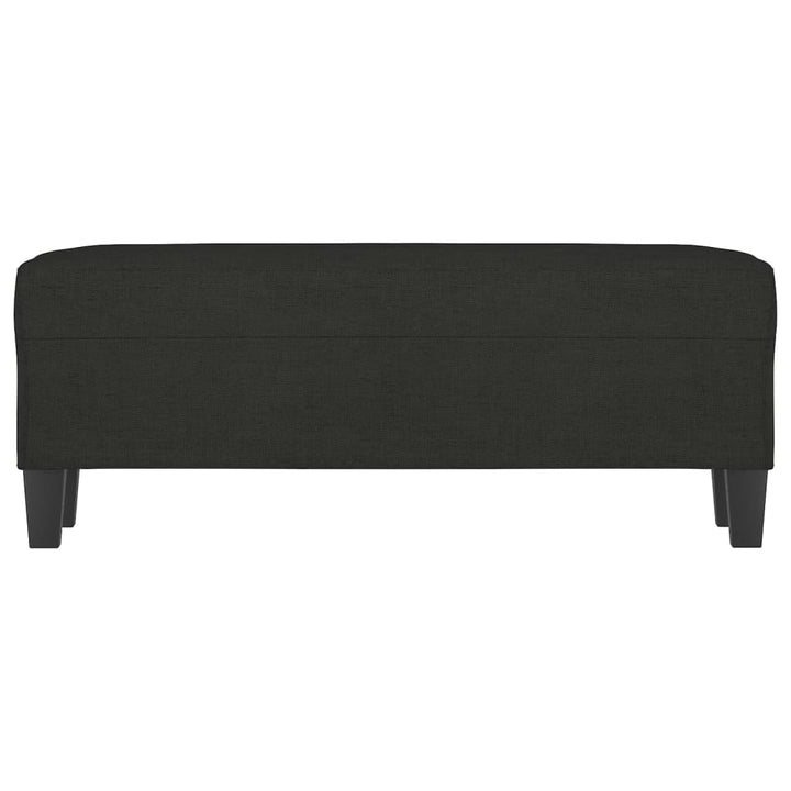 bænk 100x35x41 cm stof sort