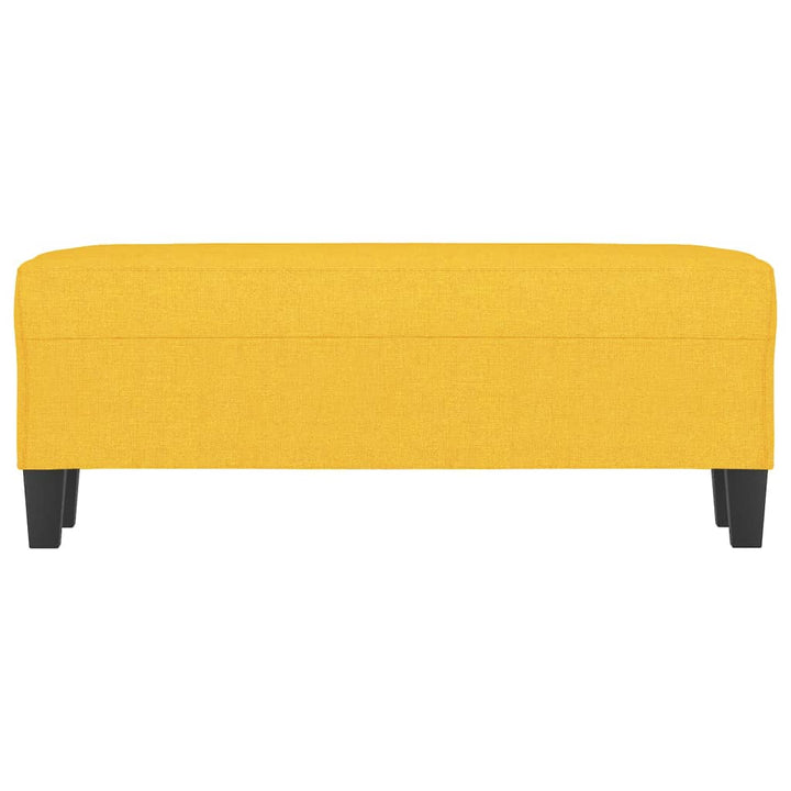 bænk 100x35x41 cm stof gul