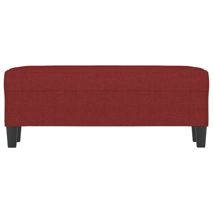 bænk 100x35x41 cm stof vinrød