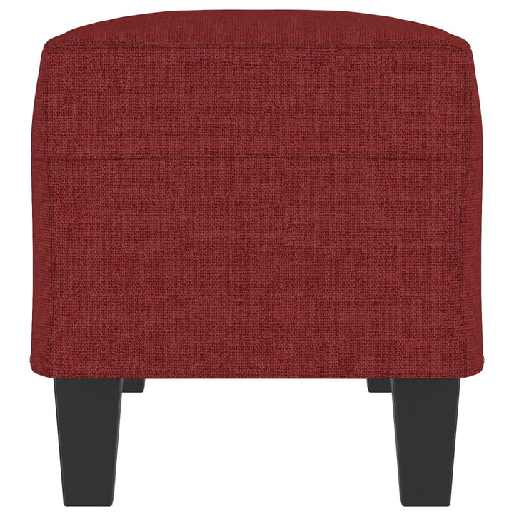 bænk 100x35x41 cm stof vinrød