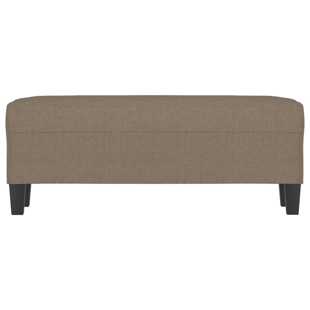 bænk 100x35x41 cm stof gråbrun