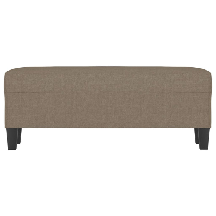 bænk 100x35x41 cm stof gråbrun