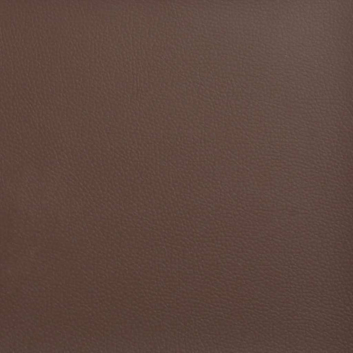 bænk 100x35x41 cm kunstlæder brun