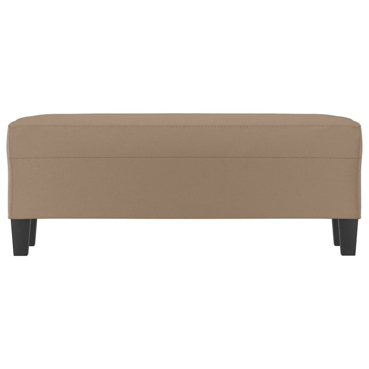 bænk 100x35x41 cm kunstlæder cappuccino farvet