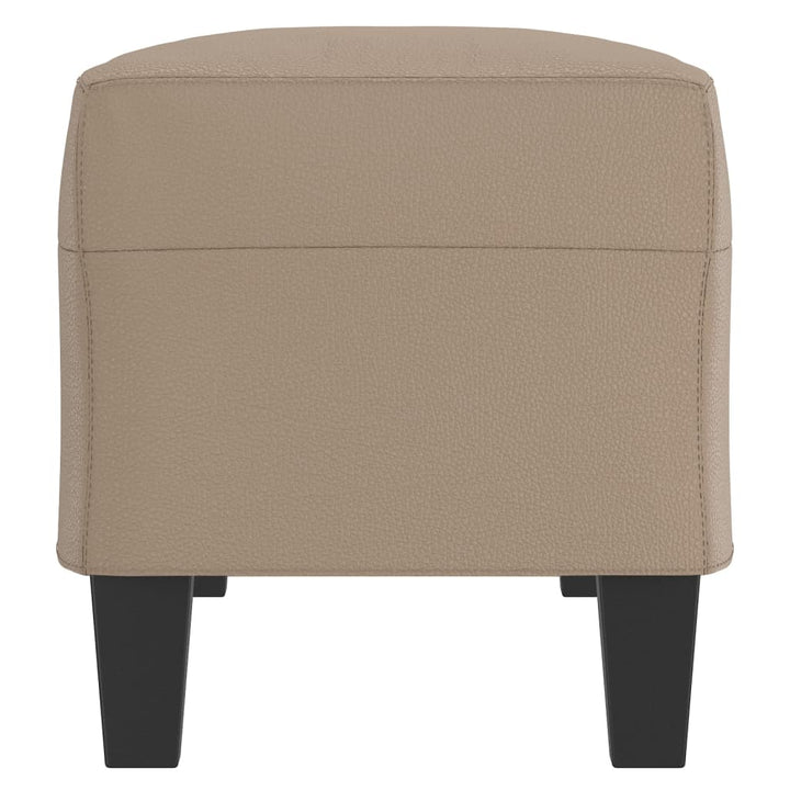 bænk 100x35x41 cm kunstlæder cappuccino farvet