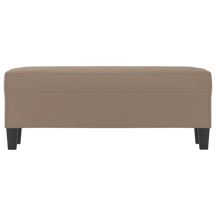 bænk 100x35x41 cm mikrofiberstof gråbrun
