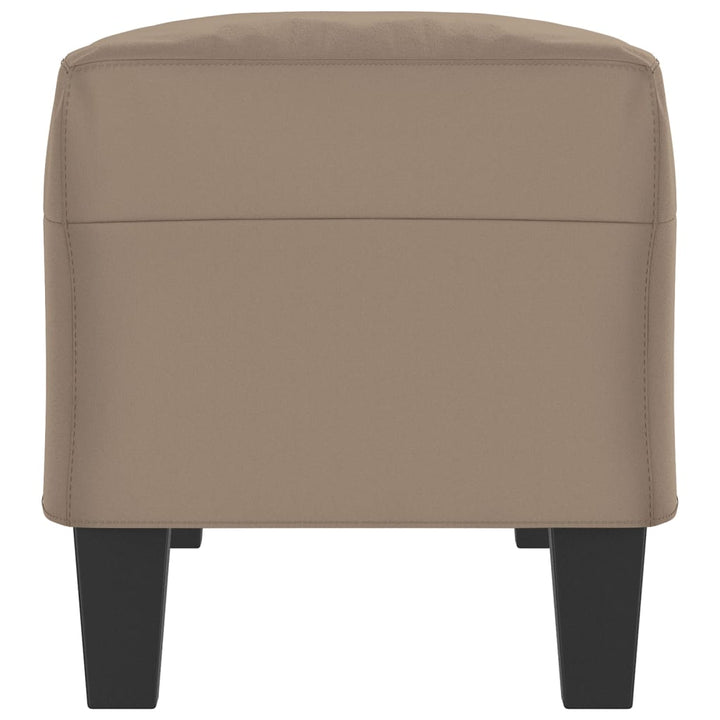 bænk 100x35x41 cm mikrofiberstof gråbrun
