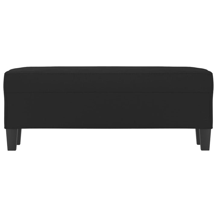 bænk 100x35x41 cm mikrofiberstof sort