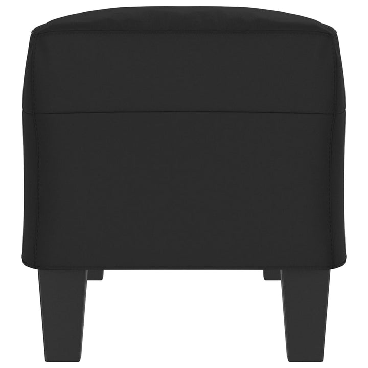 bænk 100x35x41 cm mikrofiberstof sort