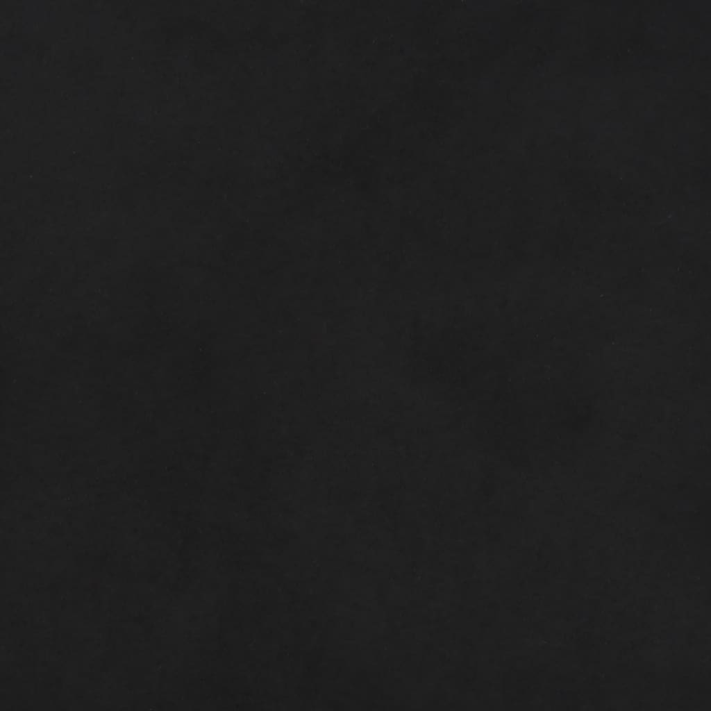 bænk 100x35x41 cm mikrofiberstof sort
