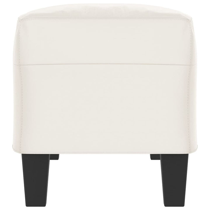 bænk 100x35x41 cm mikrofiberstof beige