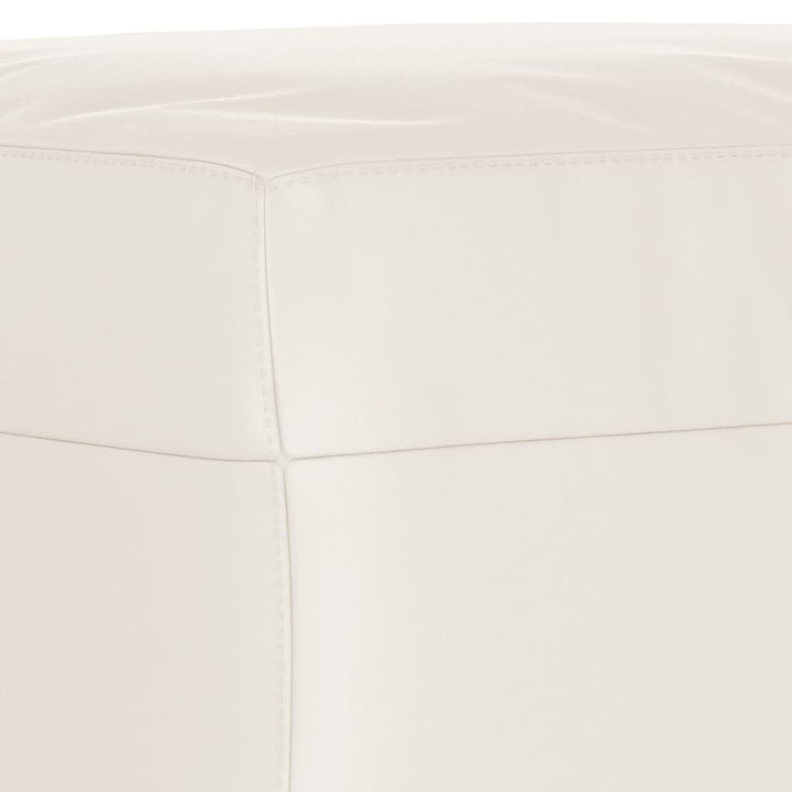 bænk 100x35x41 cm mikrofiberstof beige