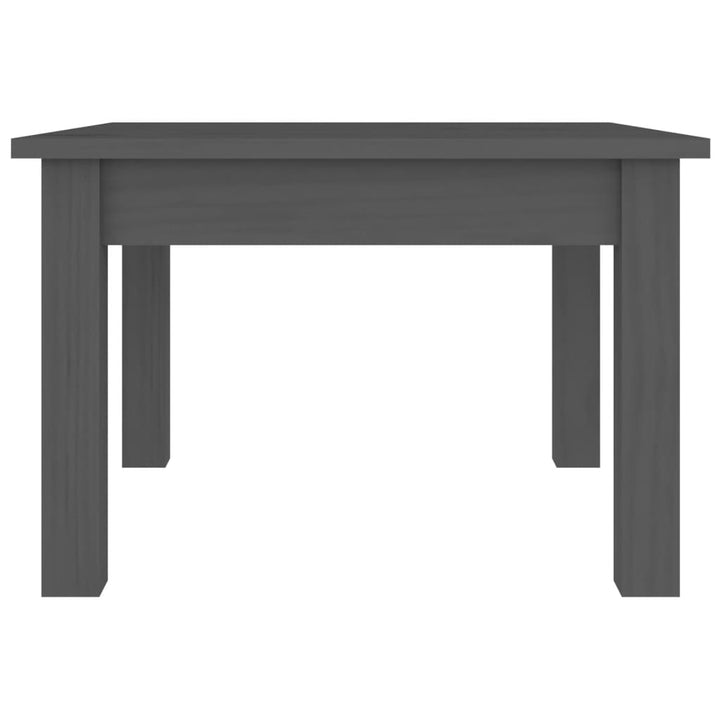 sofabord 45x45x30 cm massivt fyrretræ grå