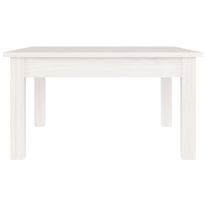 sofabord 55x55x30 cm massivt fyrretræ hvid