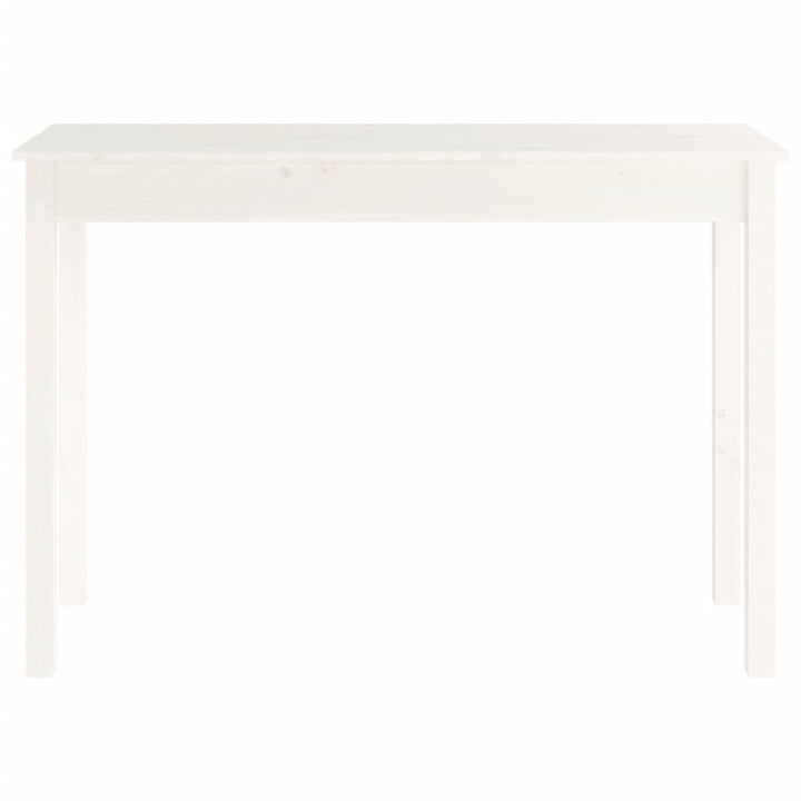 konsolbord 110x40x75 cm massivt fyrretræ hvid