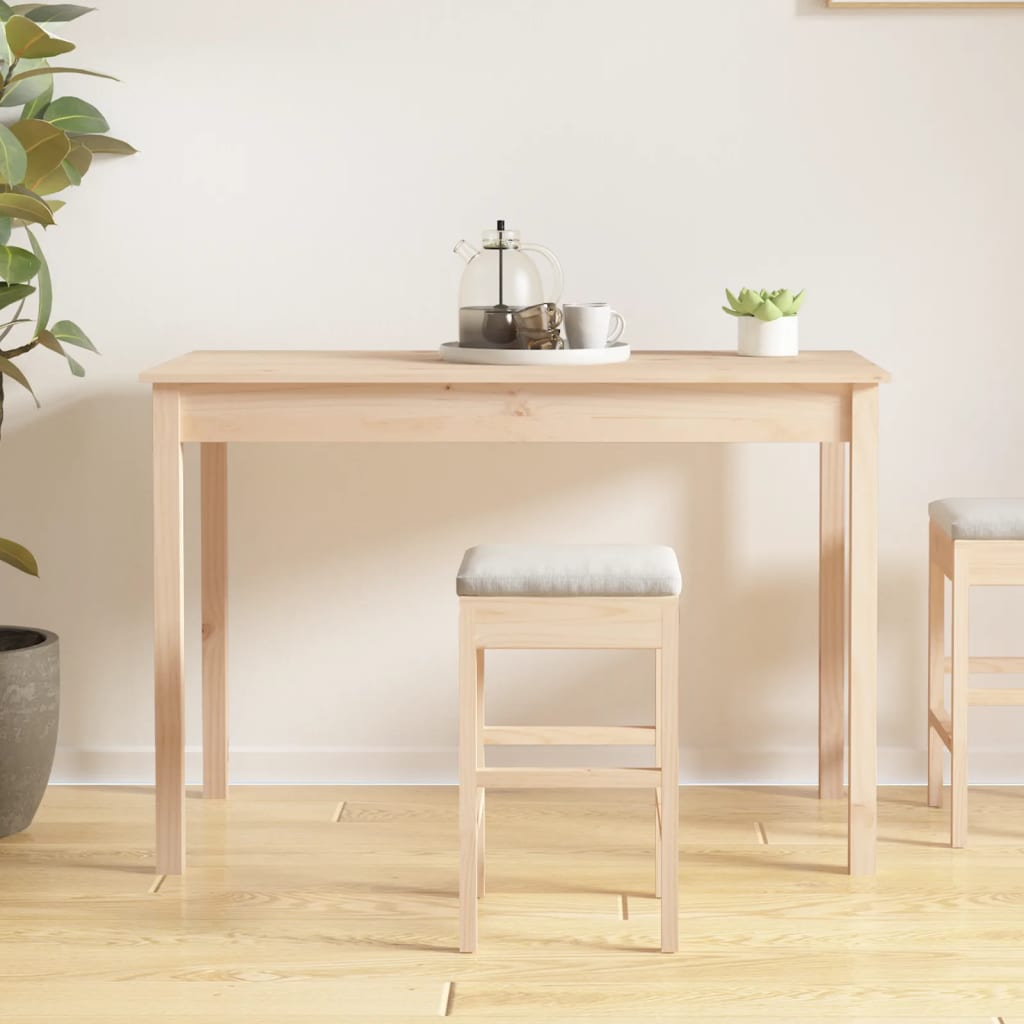 spisebord 110x55x75 cm massivt fyrretræ