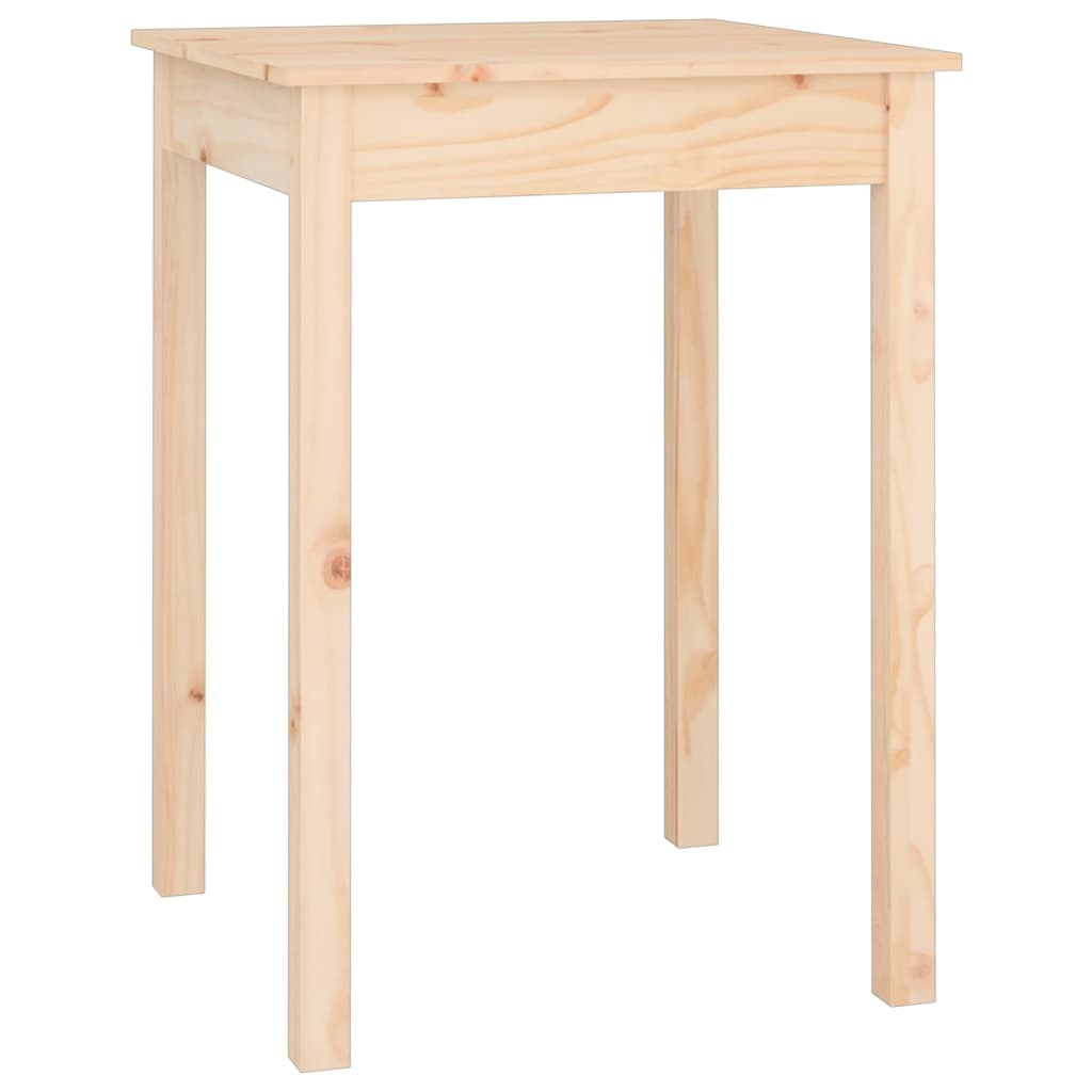 spisebord 55x55x75 cm massivt fyrretræ