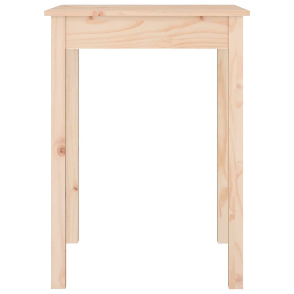 spisebord 55x55x75 cm massivt fyrretræ