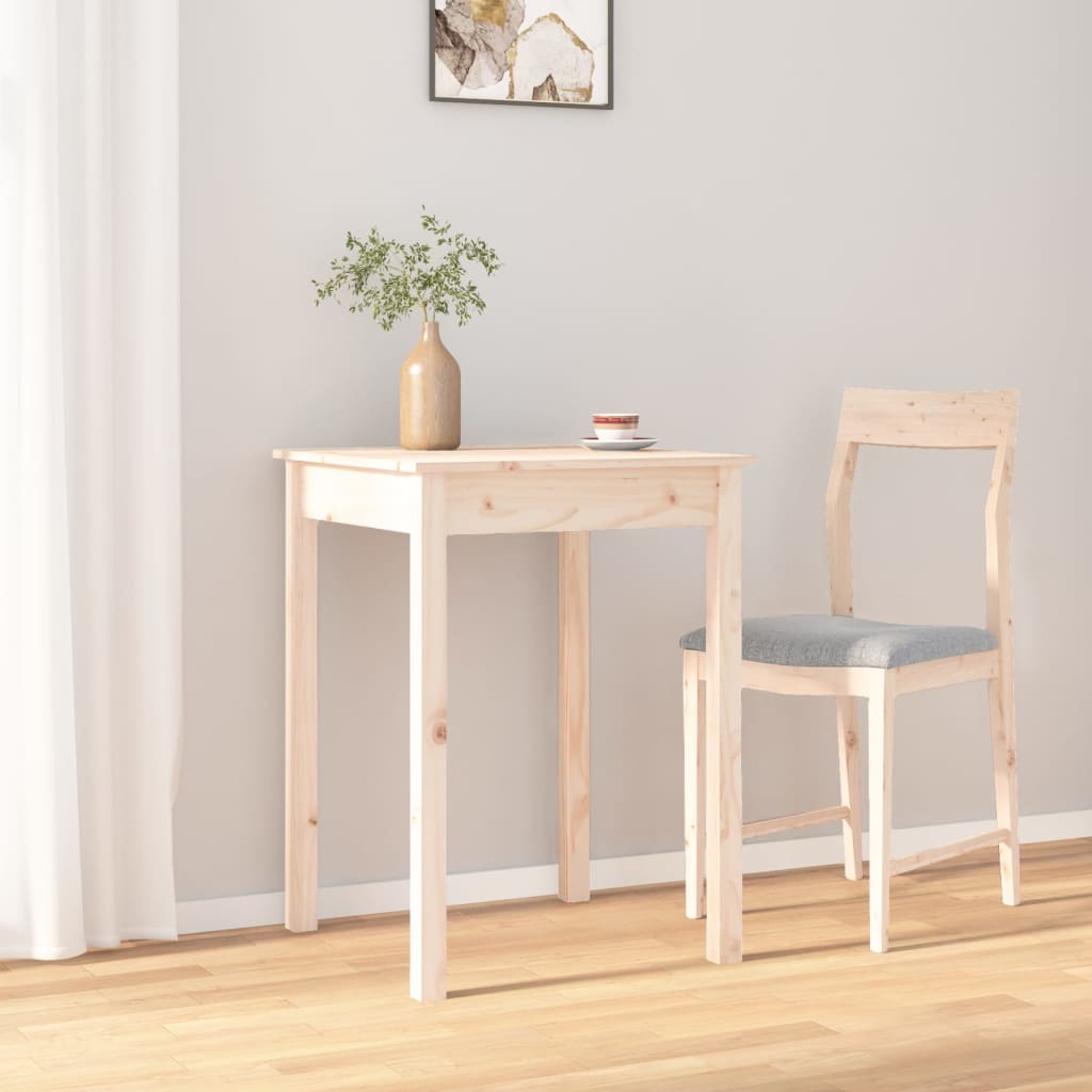 spisebord 55x55x75 cm massivt fyrretræ