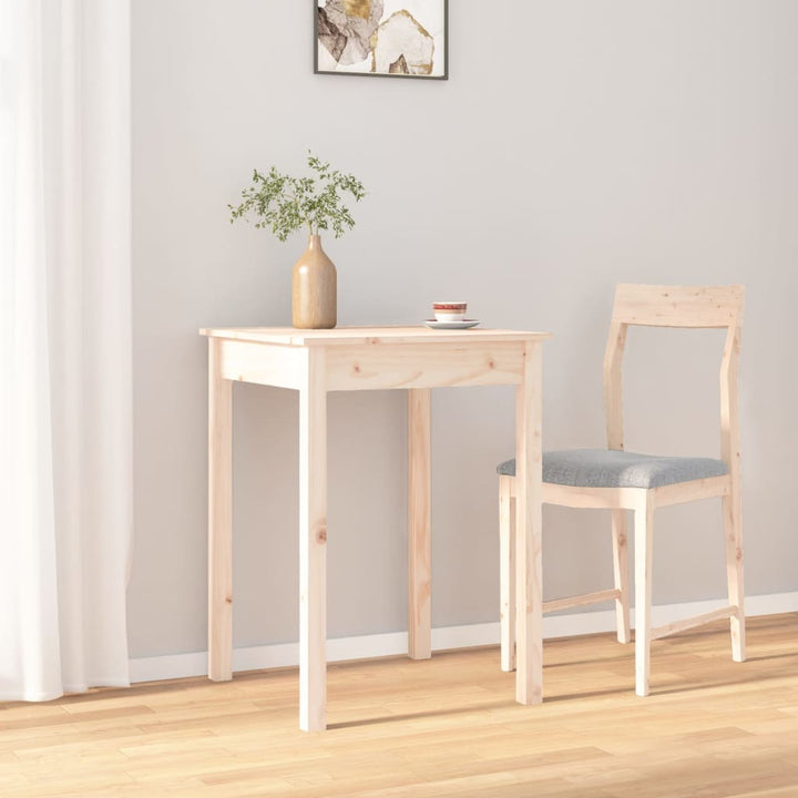 spisebord 55x55x75 cm massivt fyrretræ