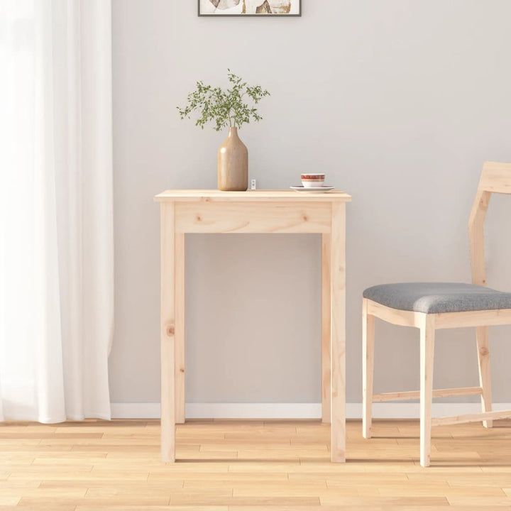 spisebord 55x55x75 cm massivt fyrretræ