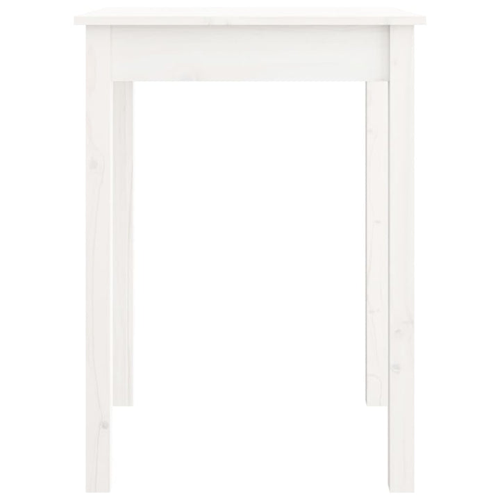 spisebord 55x55x75 cm massivt fyrretræ hvid
