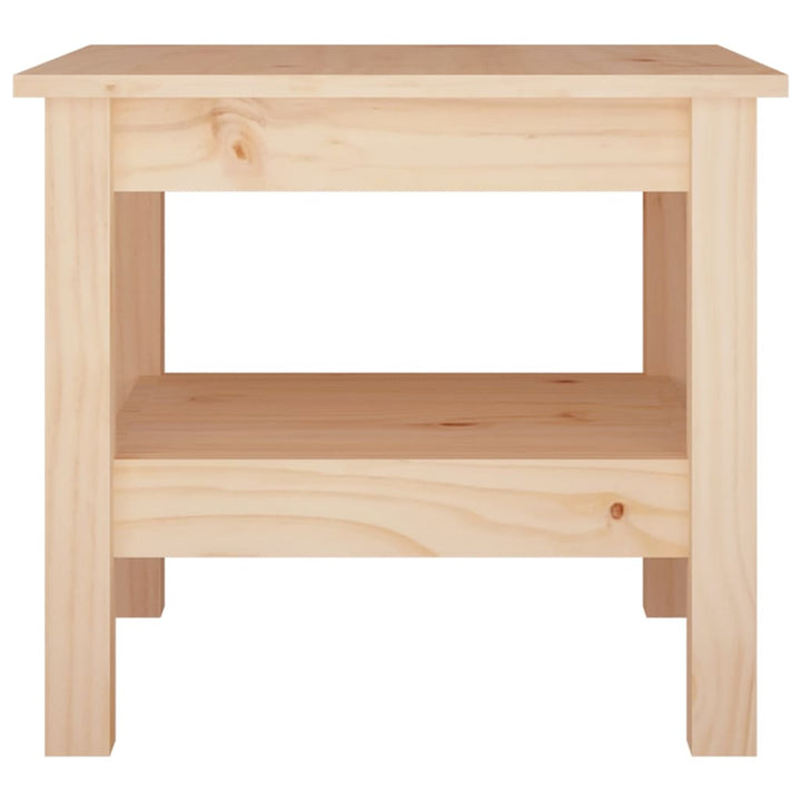 sofabord 45x45x40 cm massivt træ fyrretræ