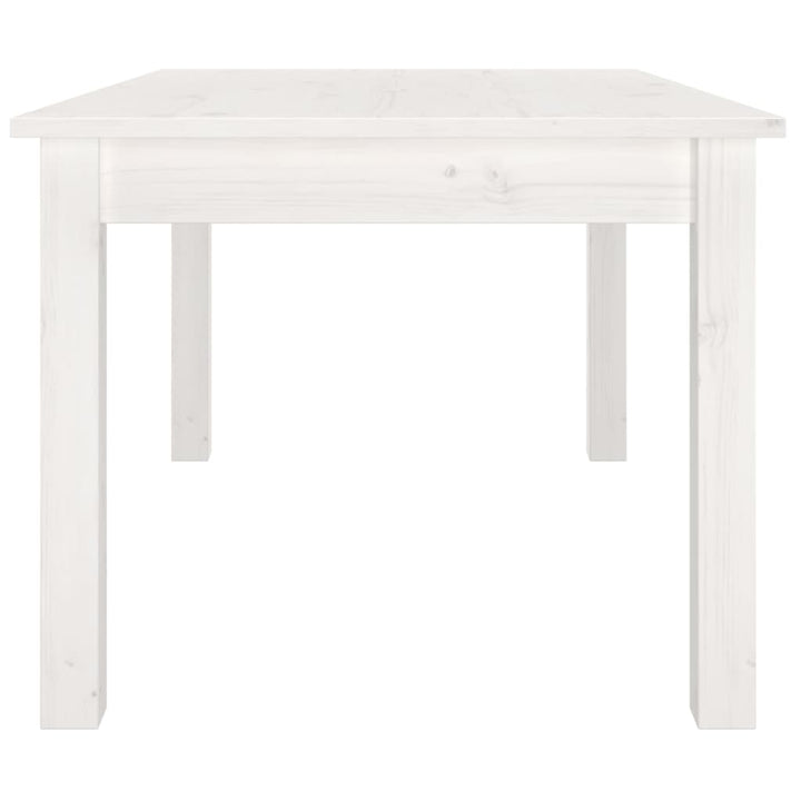 sofabord 80x50x40 cm massivt fyrretræ hvid