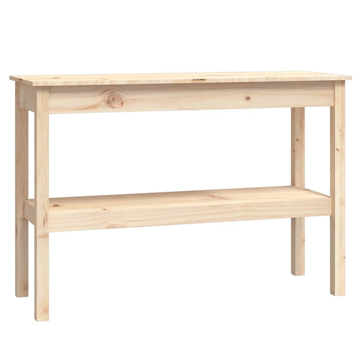 konsolbord 110x40x75 cm massivt fyrretræ