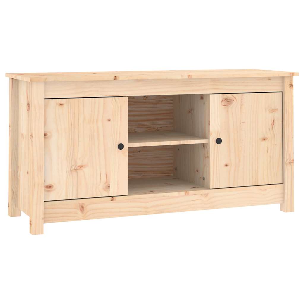 tv-bord 103x36,5x52 cm massivt fyrretræ