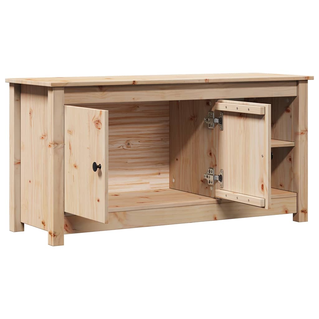 tv-bord 103x36,5x52 cm massivt fyrretræ