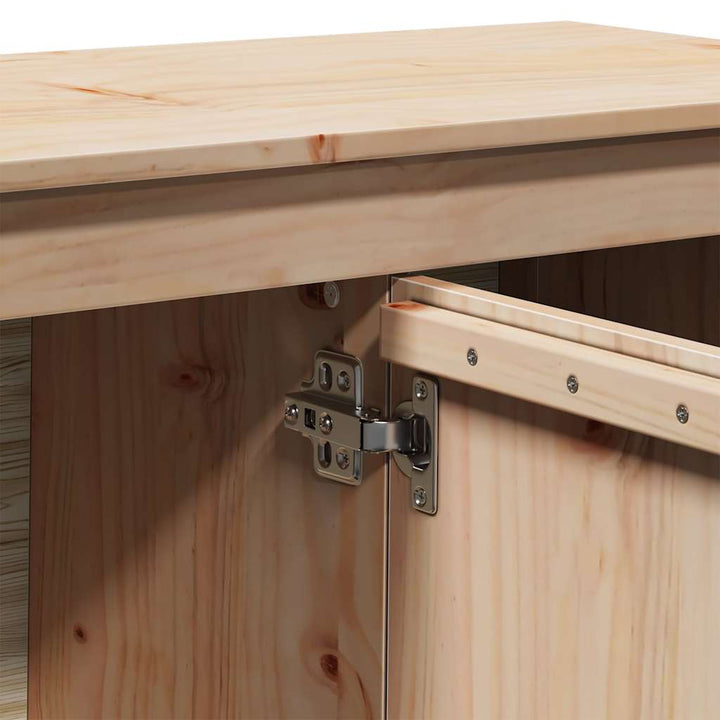 tv-bord 103x36,5x52 cm massivt fyrretræ