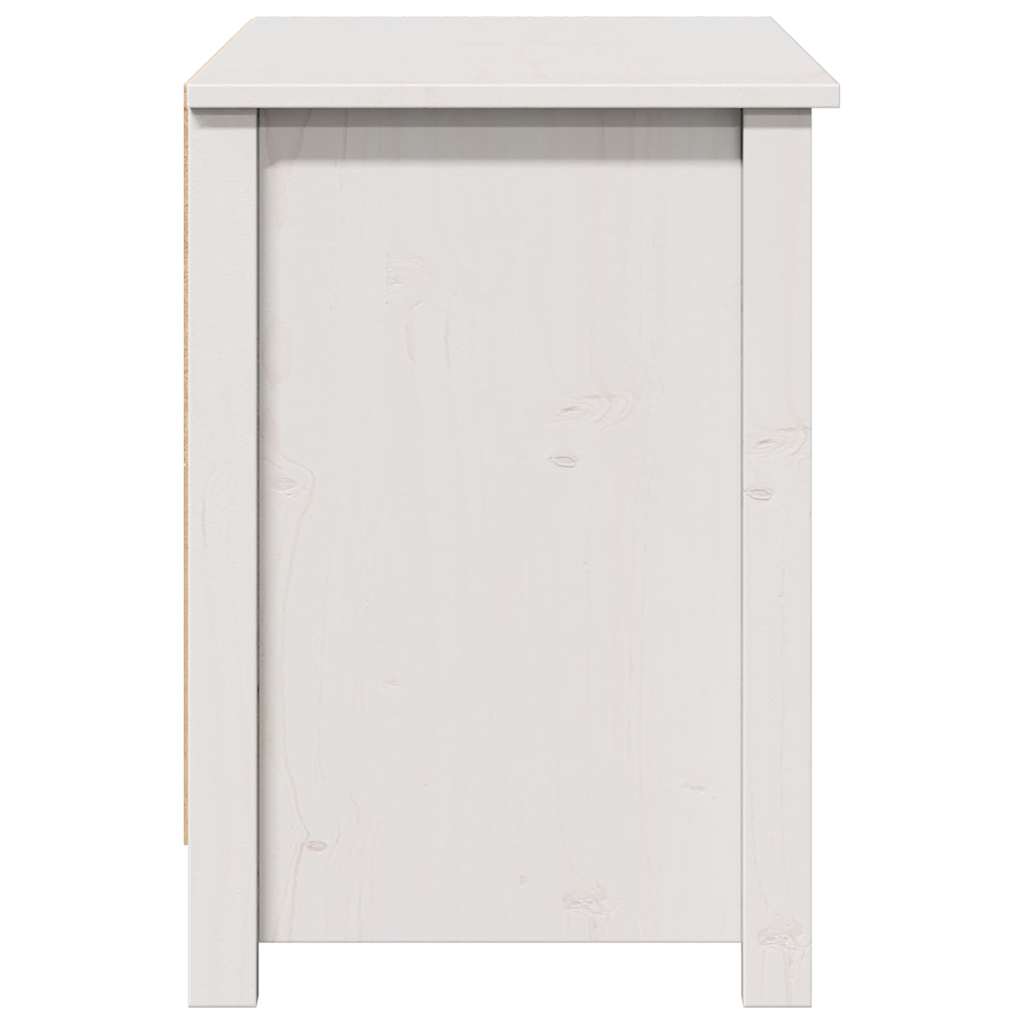 tv-bord 103x36,5x52 cm massivt fyrretræ hvid