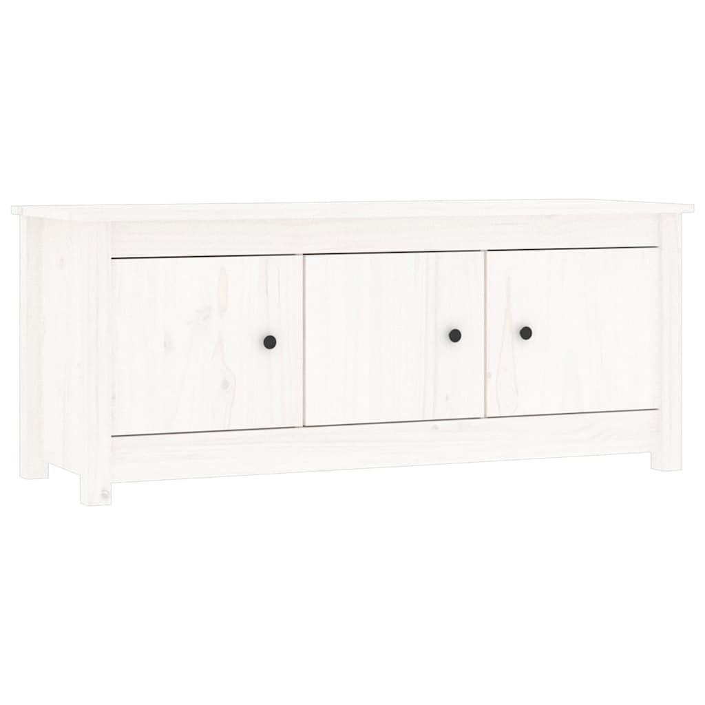 skoreol 110x38x45,5 cm massivt fyrretræ hvid