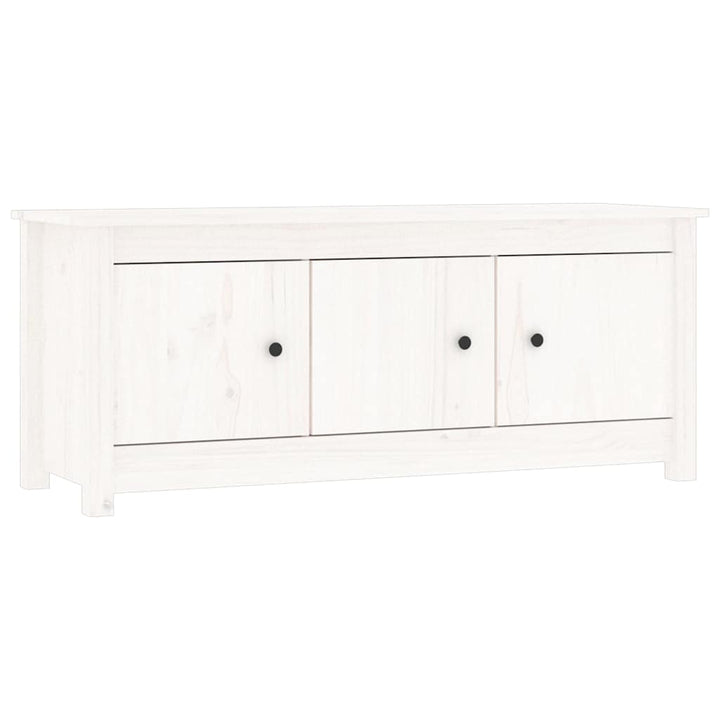 skoreol 110x38x45,5 cm massivt fyrretræ hvid