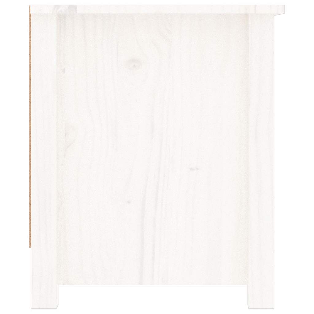 skoreol 110x38x45,5 cm massivt fyrretræ hvid