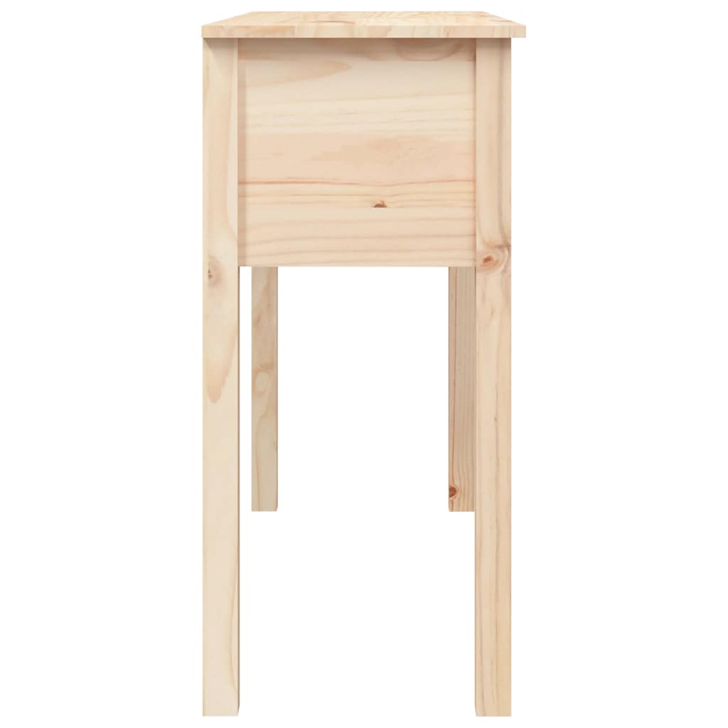 konsolbord 100x35x75 cm massivt fyrretræ