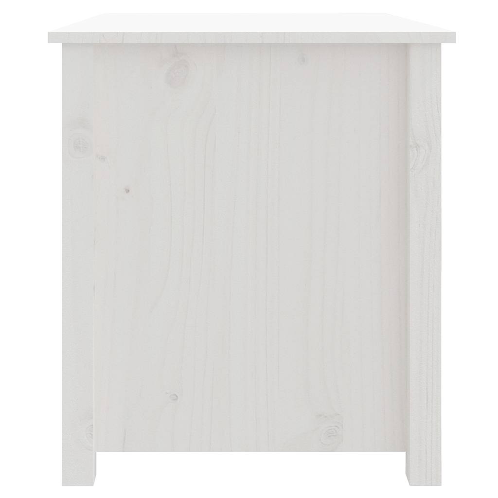sofabord 71x49x55 cm massivt fyrretræ hvid