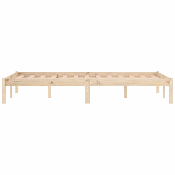 sengeramme uden madras 152x203 cm massivt fyrretræ