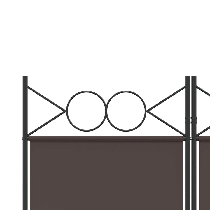3-panels rumdeler 120x200 cm stof brun