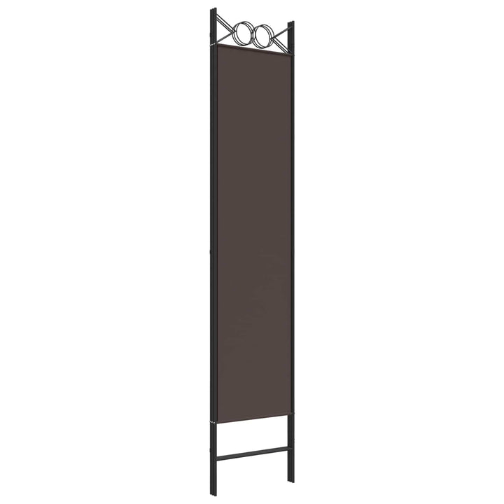 3-panels rumdeler 120x200 cm stof brun