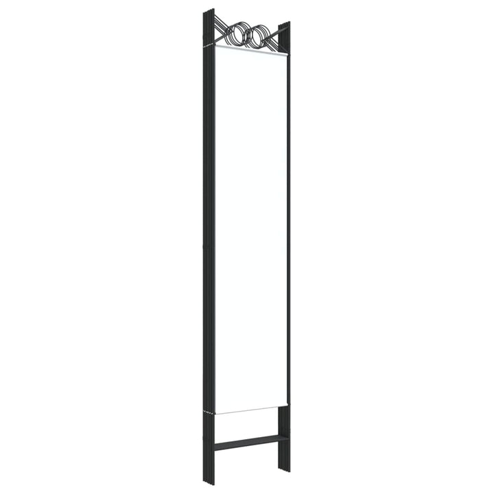 6-panels rumdeler 240x200 cm stof hvid