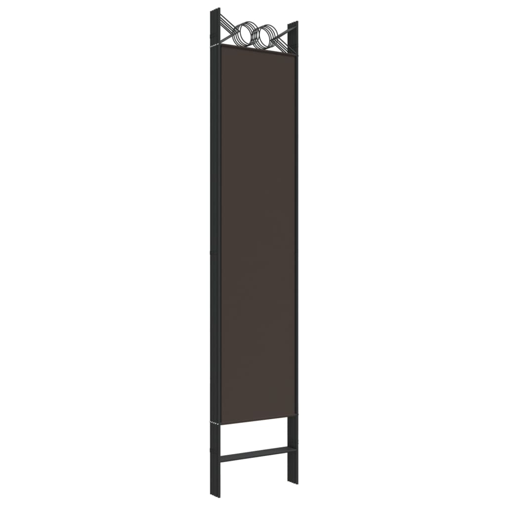 6-panels rumdeler 240x200 cm stof brun