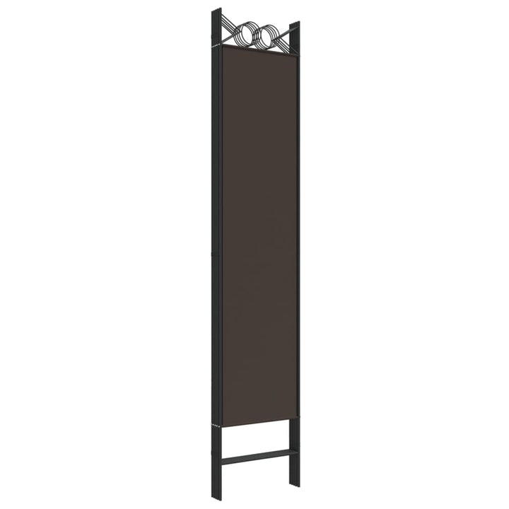6-panels rumdeler 240x200 cm stof brun